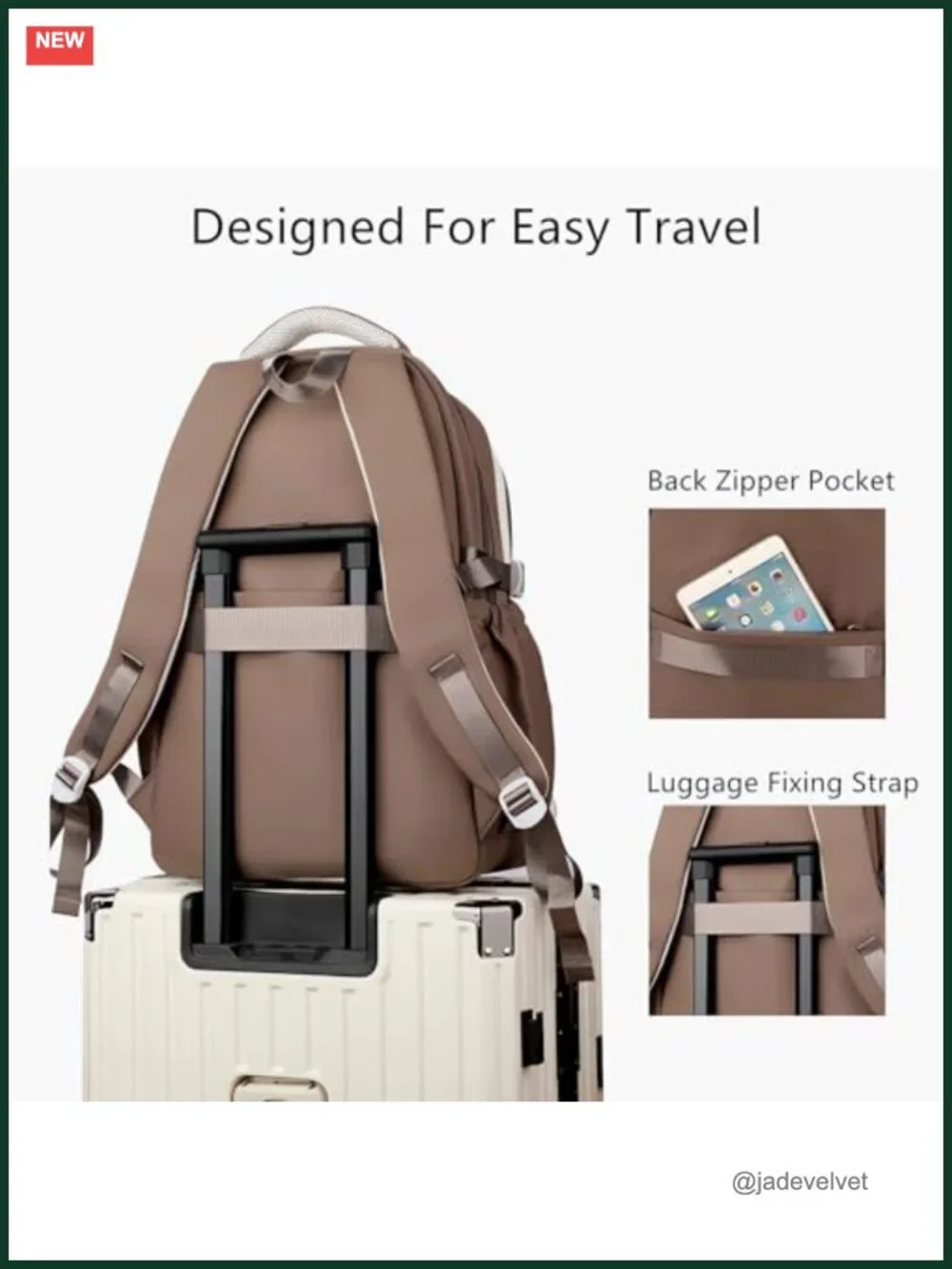Waterproof Nylon Backpack for Teen Girls Students School Travel Laptop Daypack
